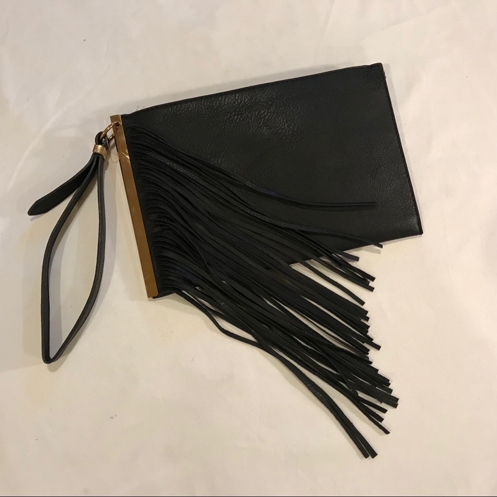 Black wristlet with tassels! NWOT